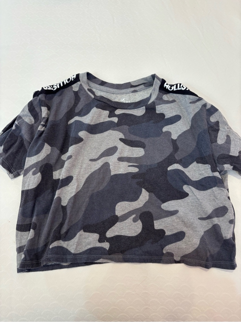 Hollister Gray Camo Short-Sleeve Tee